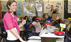 teacher in classroom